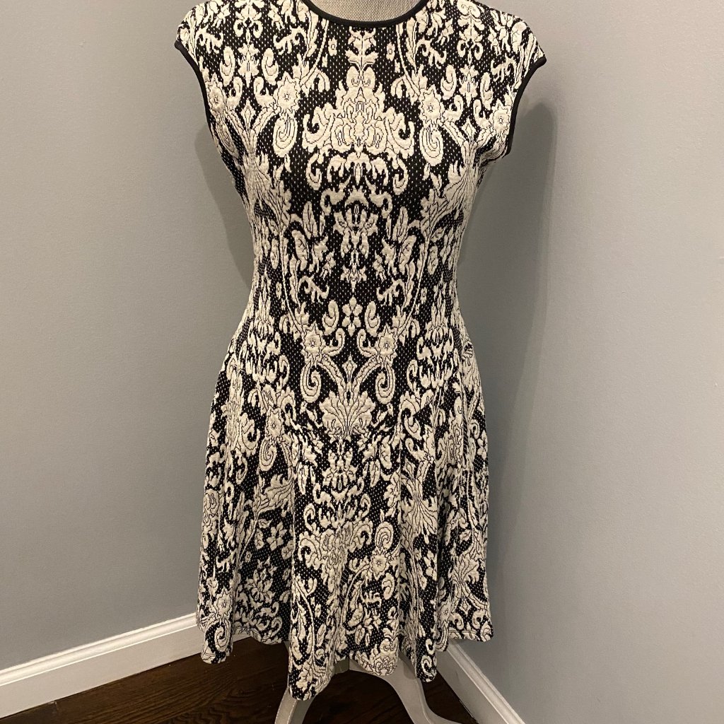 Beautiful Like New Cute Black And White Dress